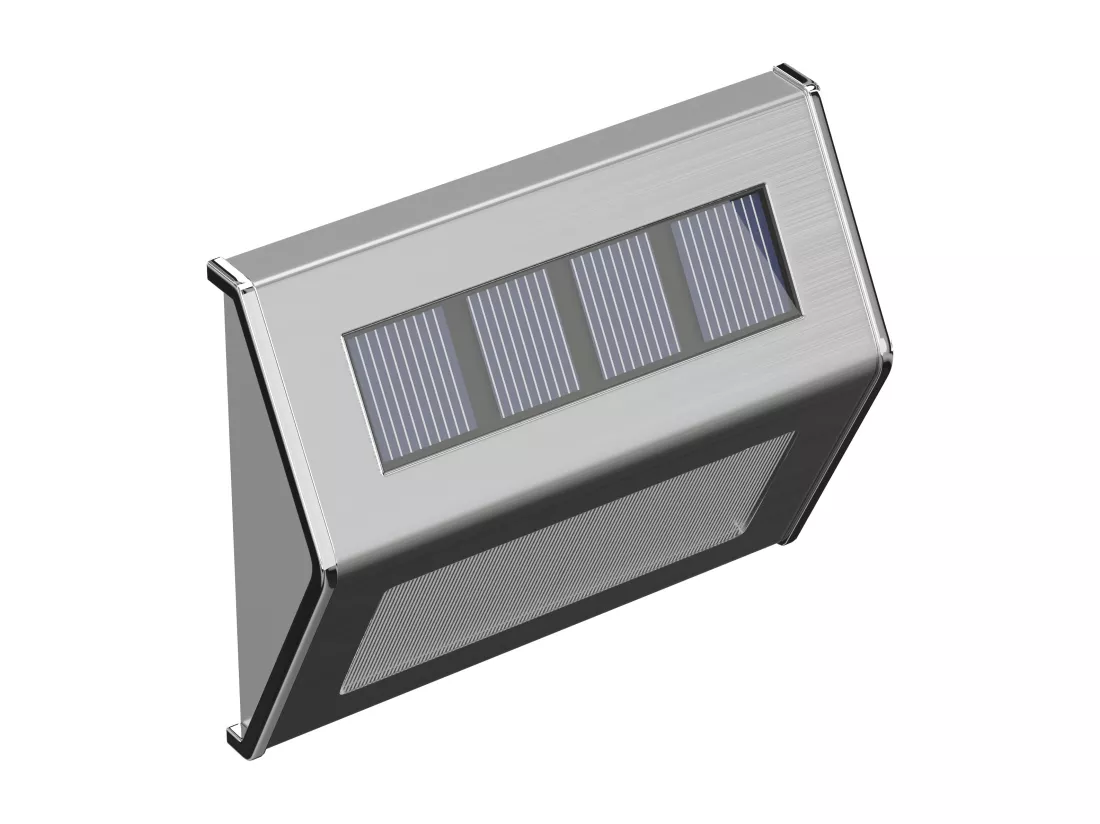 Applique solaire en acier inoxydable 20 lumens - L. 10 x H. 8.2 cm SKAGEN