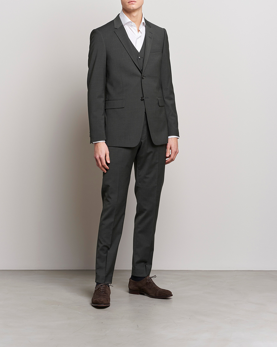 Tiger of Sweden Jerretts Wool Travel Suit Olive Extreme