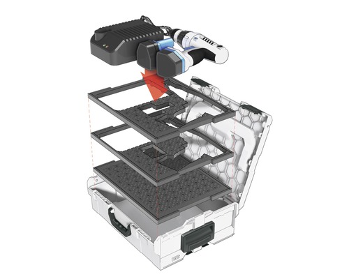 Snij-inzetset voor industriële L-BOXX