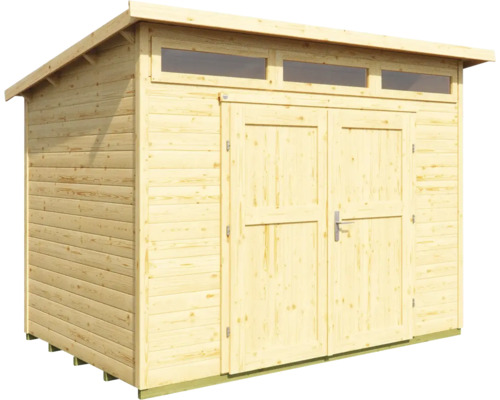 Tuinhuis Weka 264, maat 4, inclusief dakraam en vloer, 354 x 322 cm, naturel afwerking