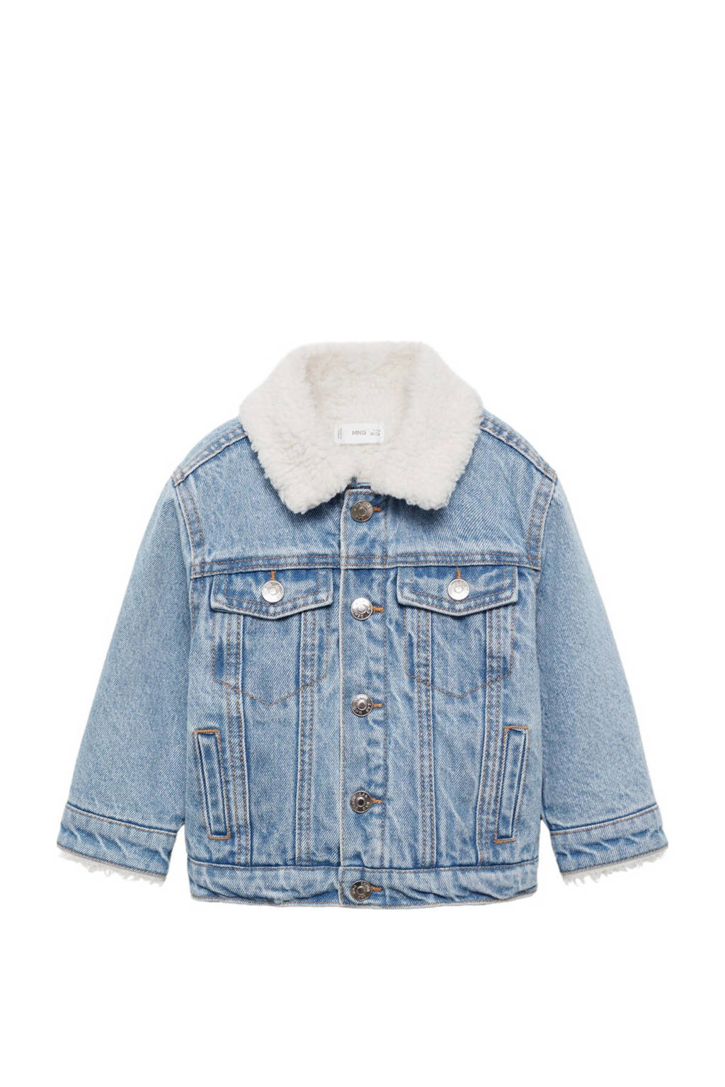 Mango Kids spijkerjas changeant blauw