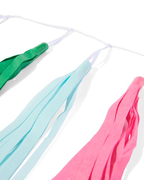 guirlande avec franges multicolores 3 m