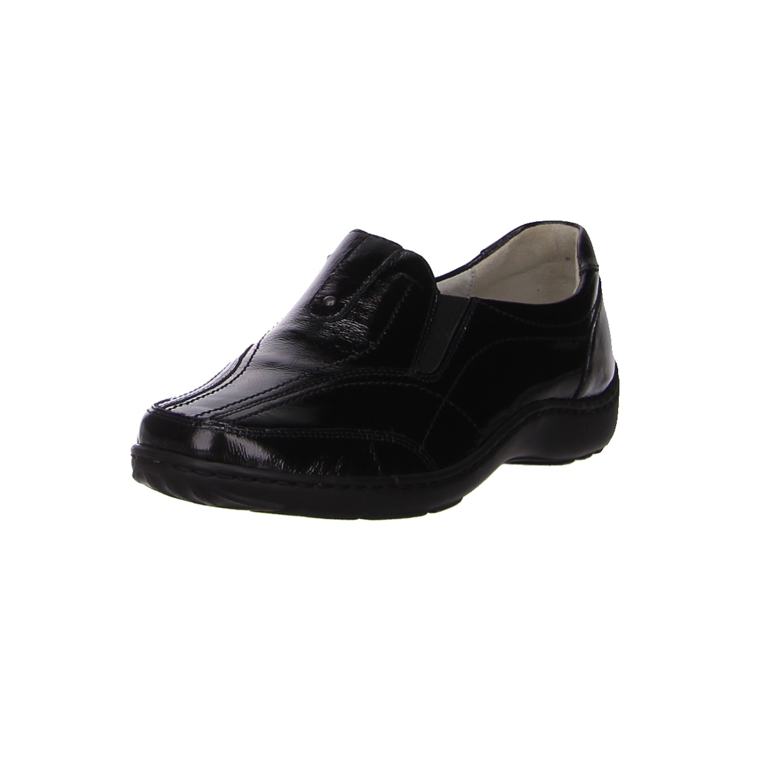 Waldläufer Slipper schwarz schwarz