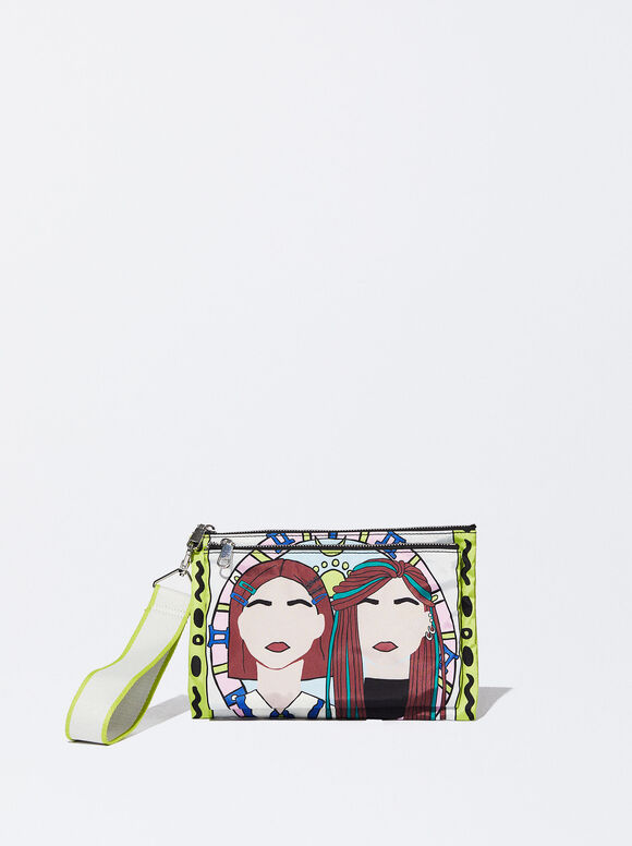 Bolsa de nylon com horóscopo - Amarela