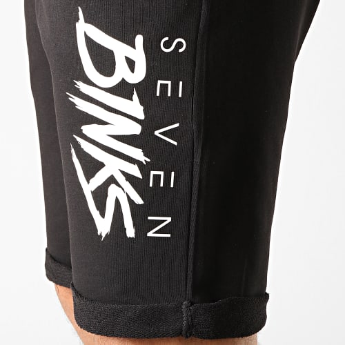 Short Jogging Logo Noir Blanc