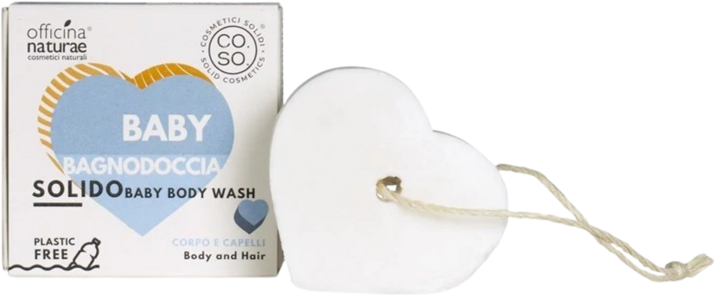 Officina Naturae  Baby 2in1 Festes Shampoo & Duschgel, 50 g