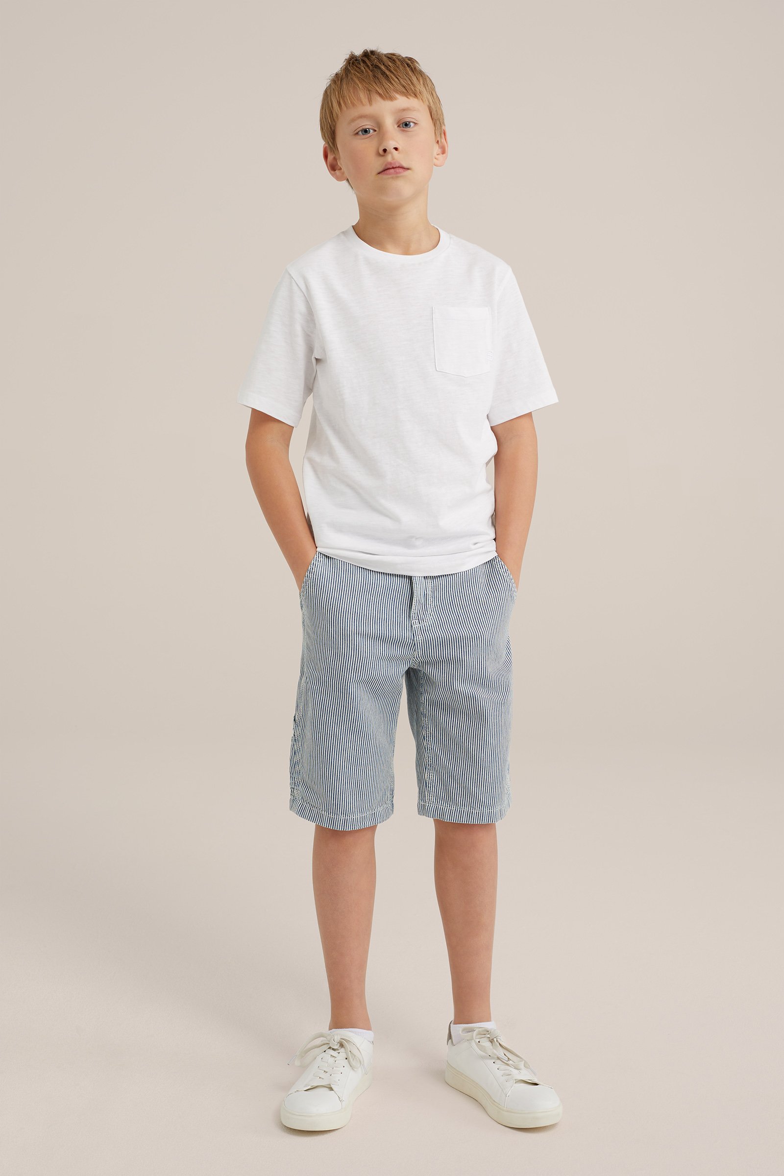 Jongens regular fit denimshort Blue Ridge Blauw