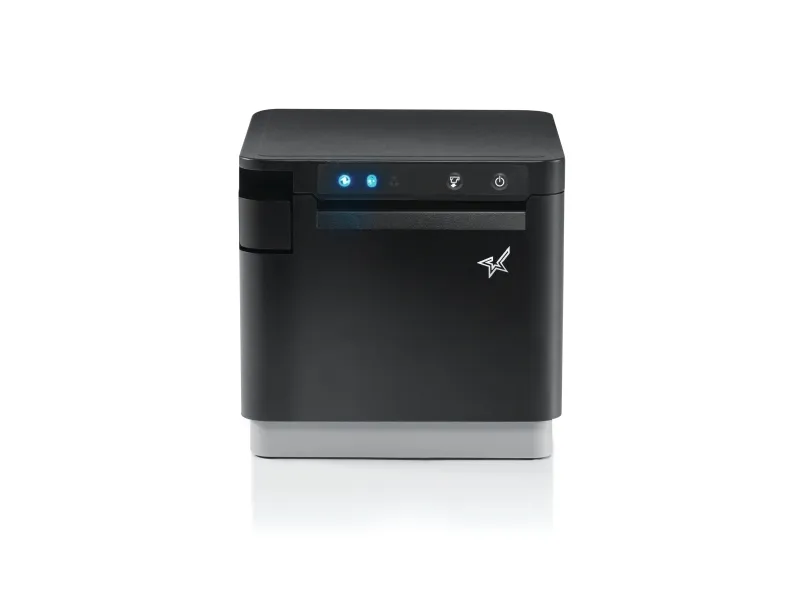 Star mC-Print3 MCP31CBI - Kvitteringsprinter - direkte termisk - Rulle (8 cm) - 203 dpi - op til 400 mm/sek. - USB-C, LAN, Bluetooth, USB vært - skærer - sort