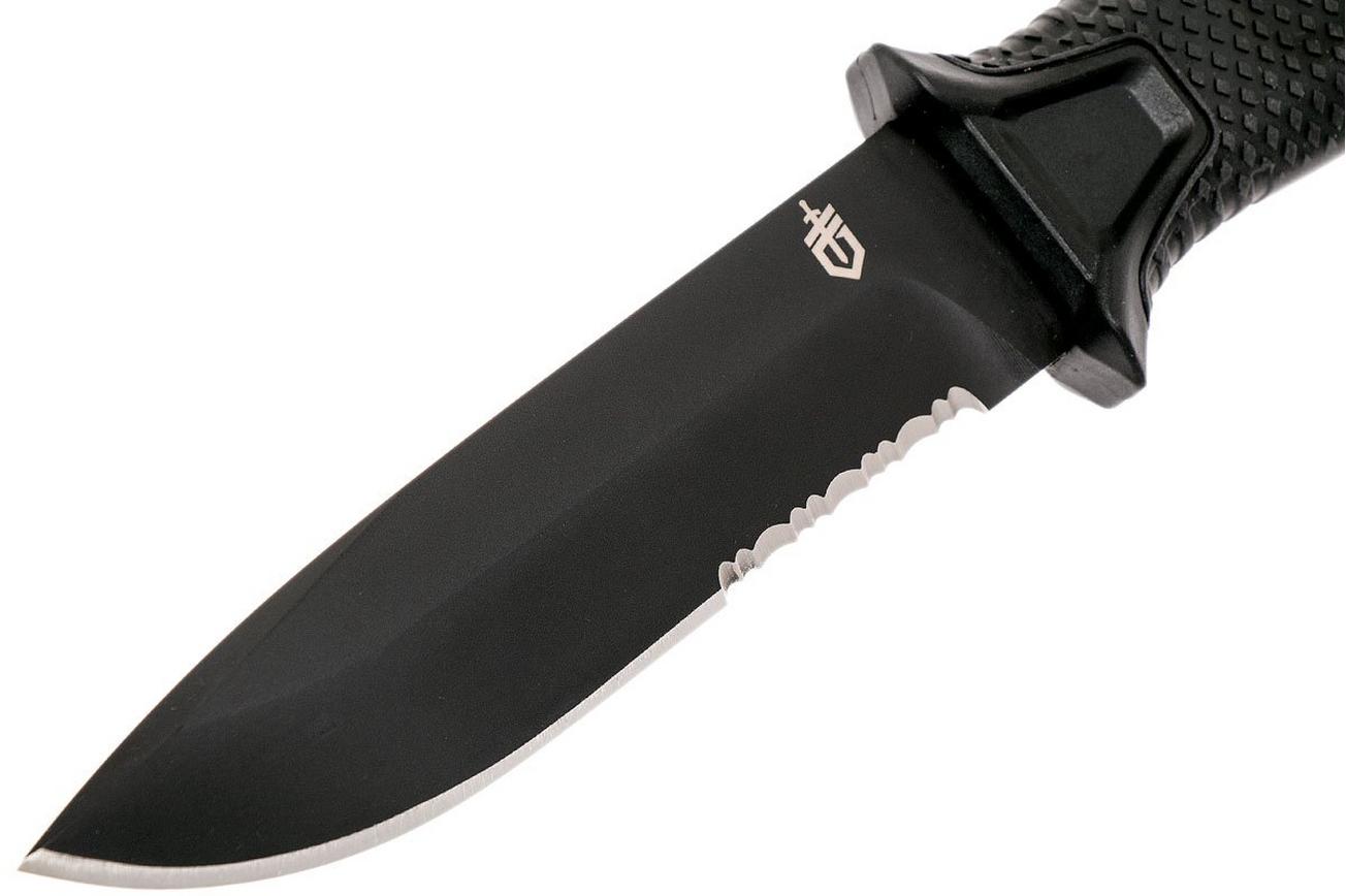 Gerber Strongarm Fixed Blade Black SE 30-001060N deels gekarteld, vaststaand mes