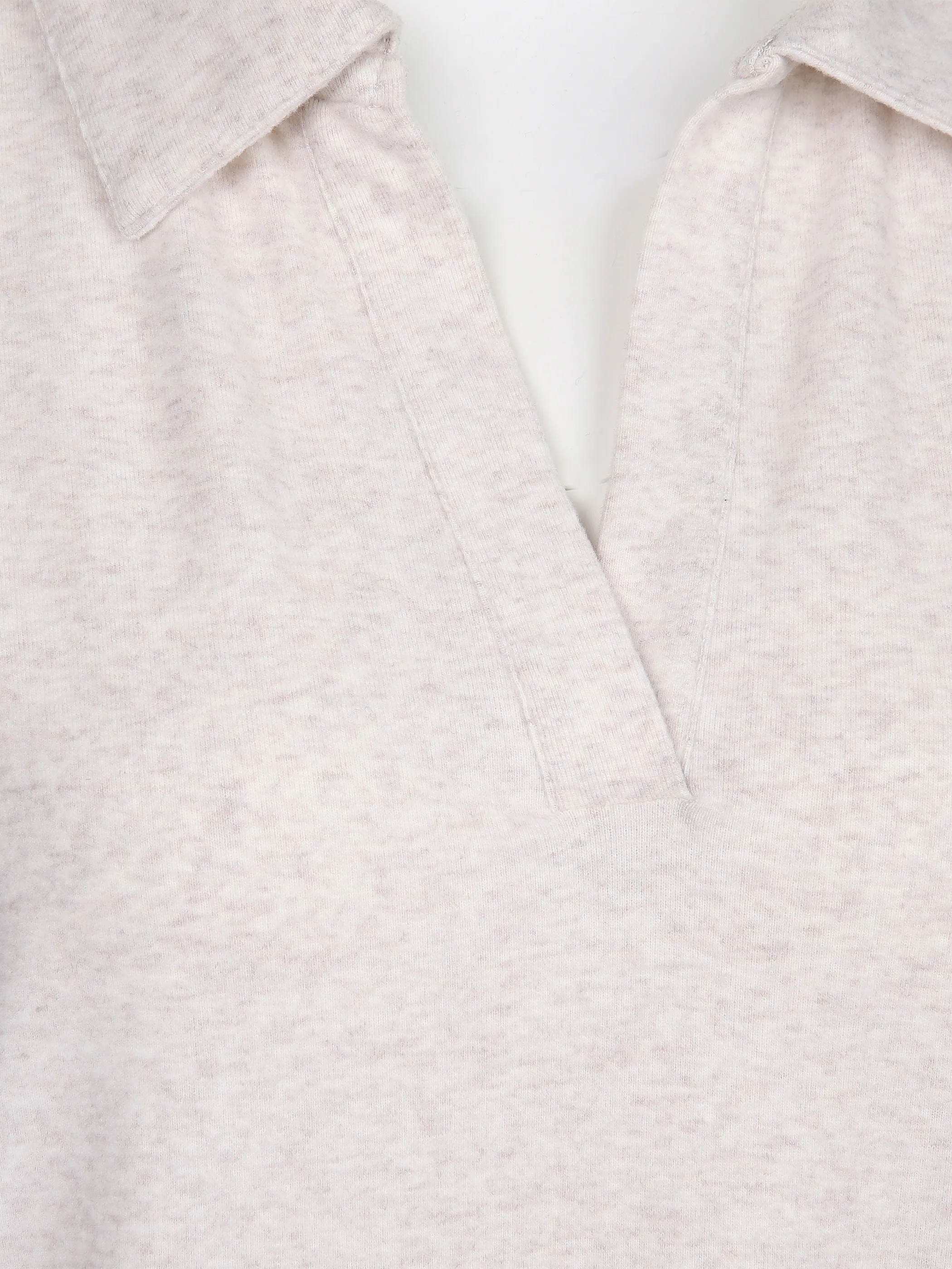 Damen Sweatshirt mit Polokragen