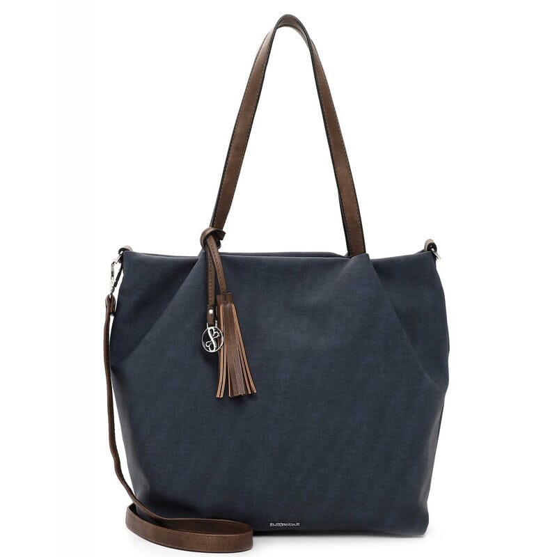 Emily & Noah Elke Bag in Bag Shopper L Blue Taupe