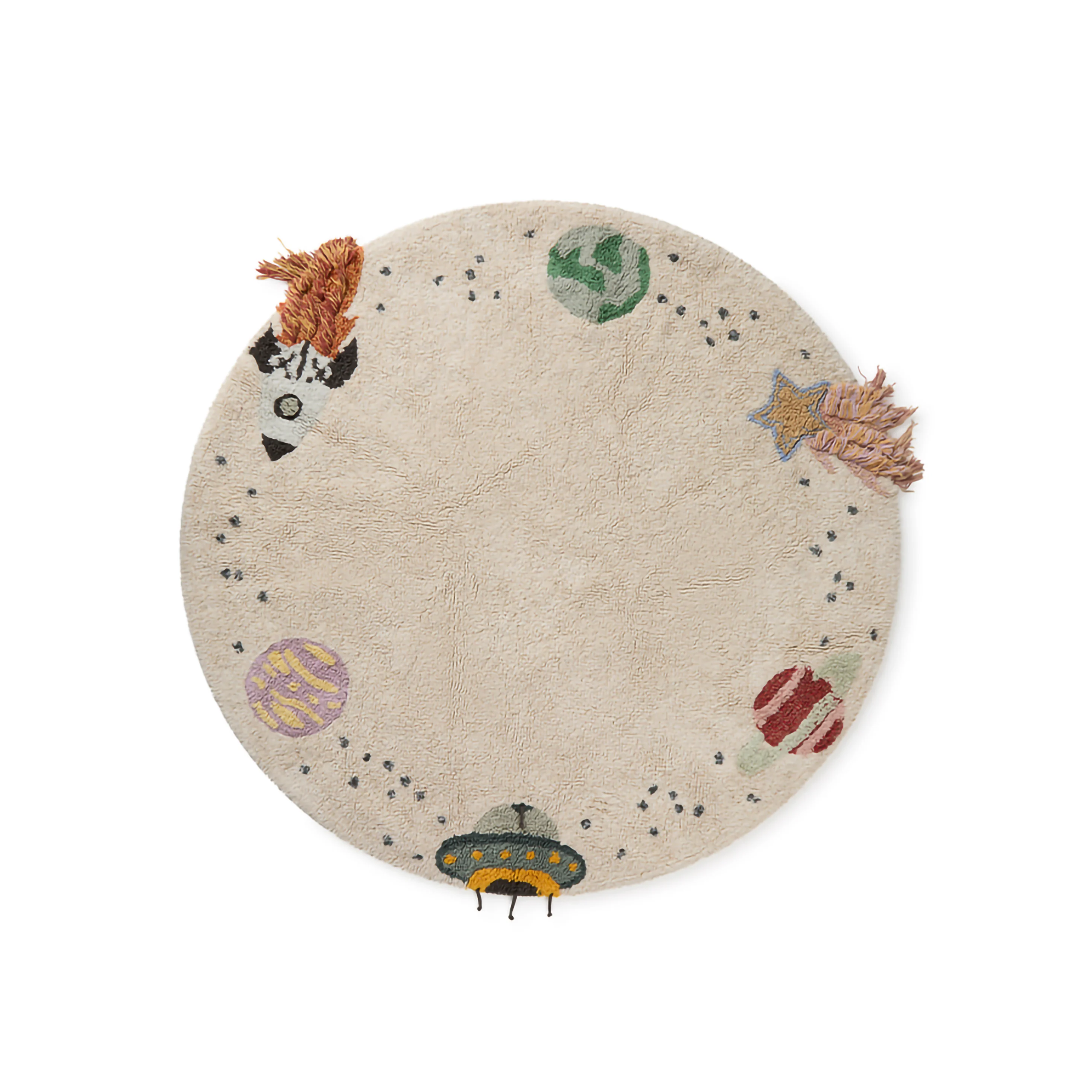 Tapis lavable voyage interstellaire | Beige