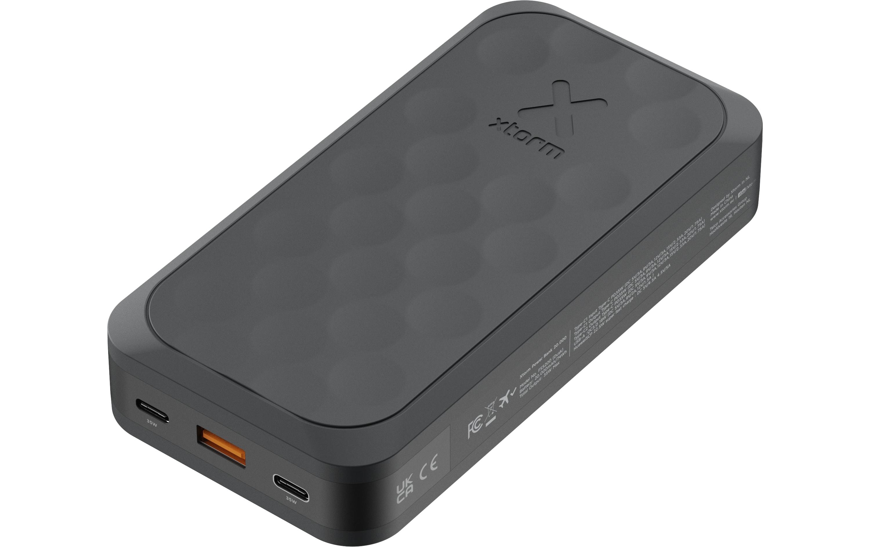 Powerbank Fuel Series 5 FS5201 20000 mAh, Schwarz2x USB-C, 1x USB-A Fuel Series Midnight Black
