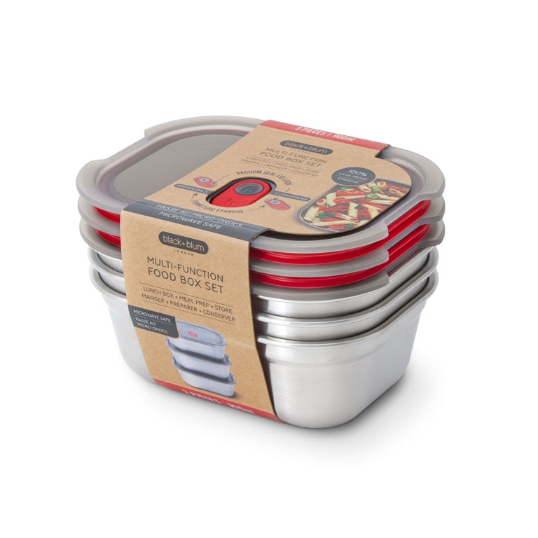 Black+Blum RVS Vershoudbakjes Set - Medium