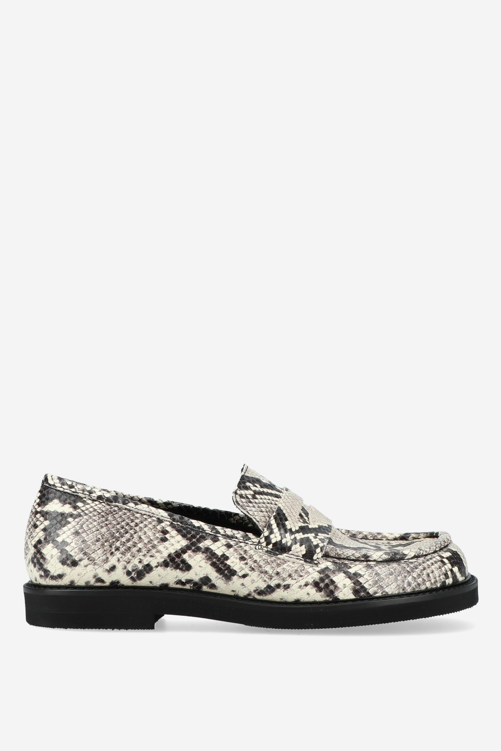 Pitone leather loafers
