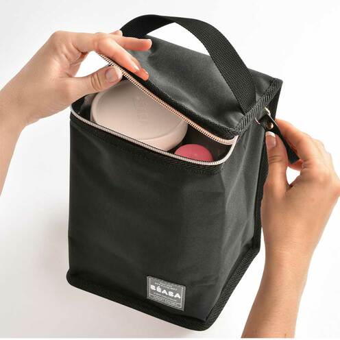 Pochette repas isotherme noir/rose - BEABA