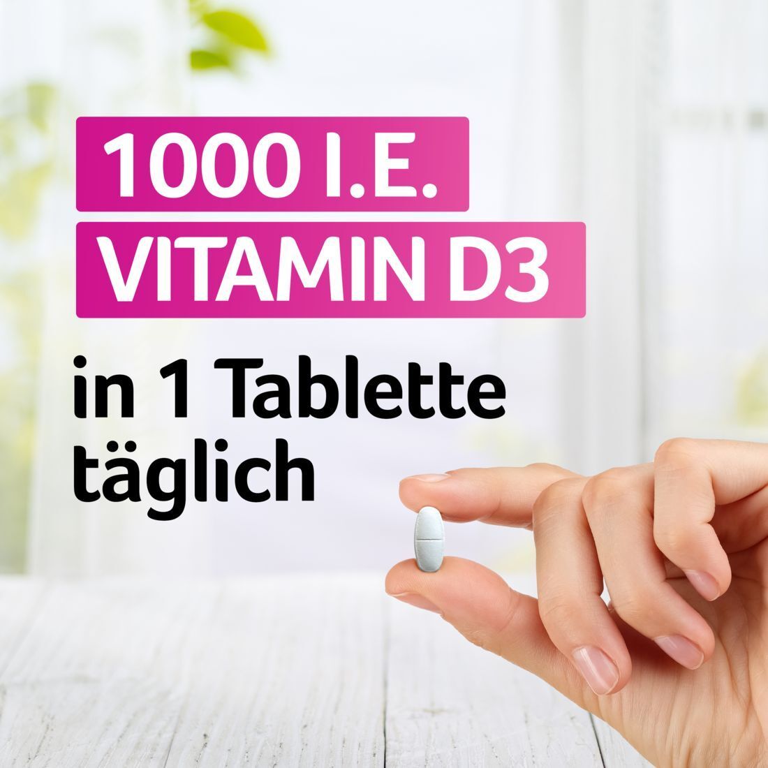 Vitamin D3 1000 I.E. VIGANTOLVIT Osteo mit K2, Kalzium für Knochen* - Jetzt 10% Rabatt mit dem Code vigantolvit10 sparen*