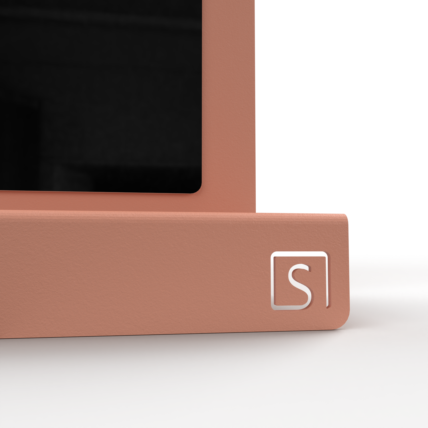 Steellish spiegel Murano S Beige Rood