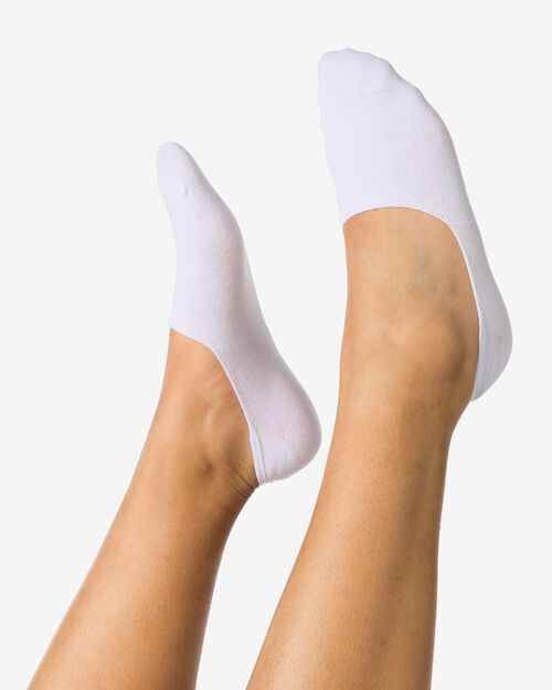 5 paires de socquettes pour sneakers blanc