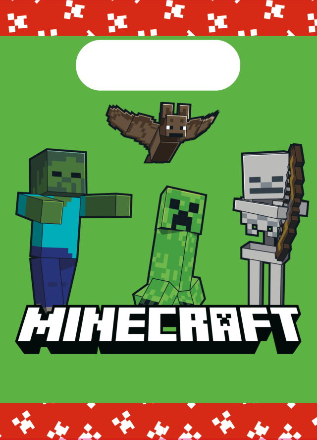 Minecraft Uitdeelzakjes 4st