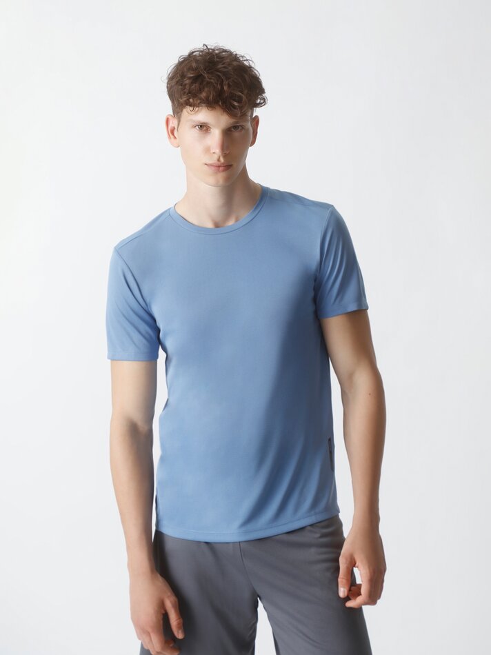 Camiseta esportiva - Azul índigo claro