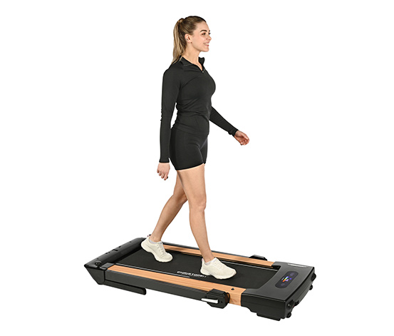 Laufband 2 in 1 in Holzoptik