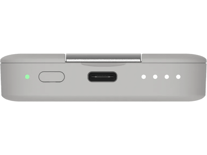 UAG Urban Armor Gear [U] - (18W) 4000mAh Lucent Power Magnetische Alu Qi Wireless MagSafe USB C Powerbank   Kickstand (1B4084313535) - Weiss
