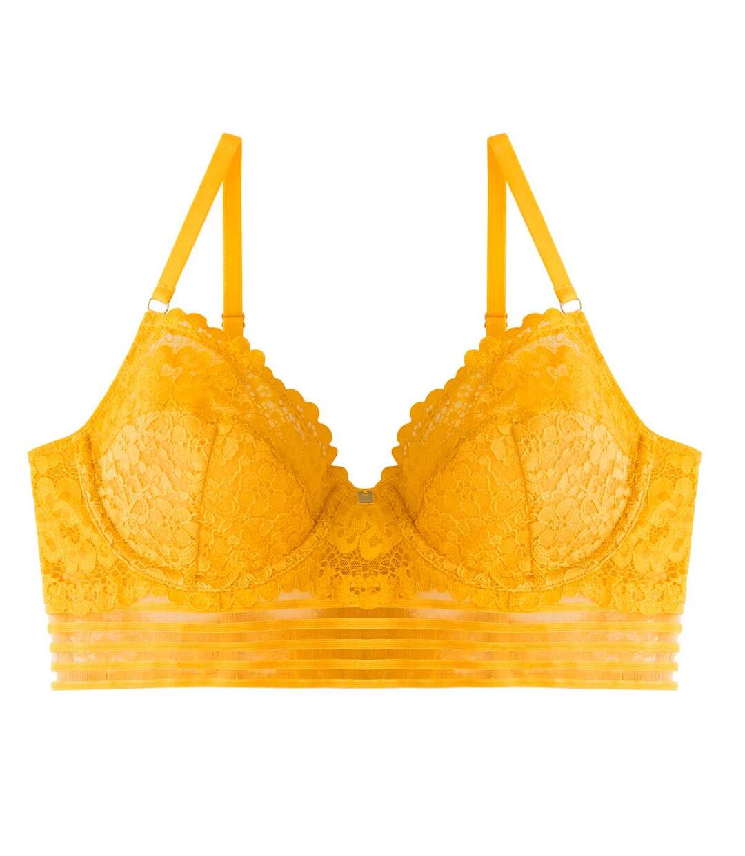 Soutien-gorge corbeille jaune Pétillante