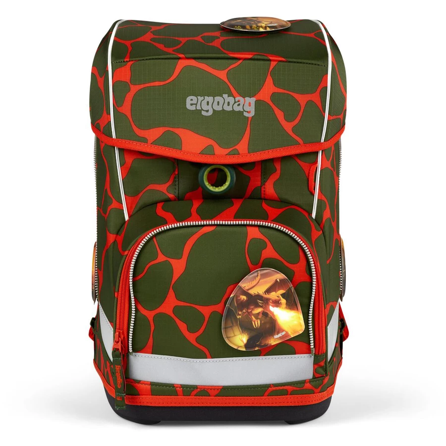 Ergobag Cubo light Lumi - Schulranzen Set 6tlg. Modell 2024 FeuerspeiBär