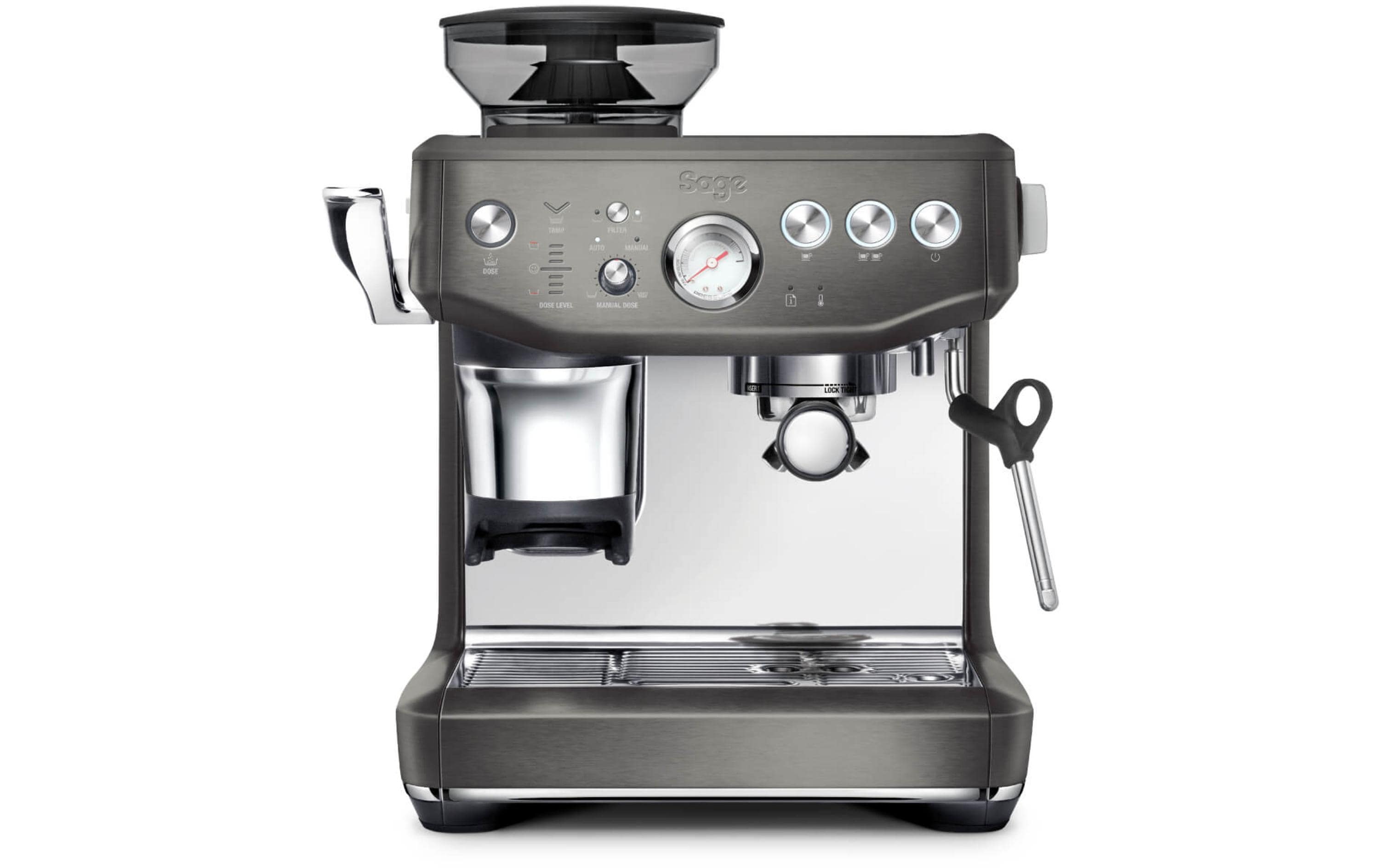 Siebträgermaschine Barista Express Impress Grau<br>Kompakte und vielseitige Espressomaschine für Kaffee in Barista-Qualität