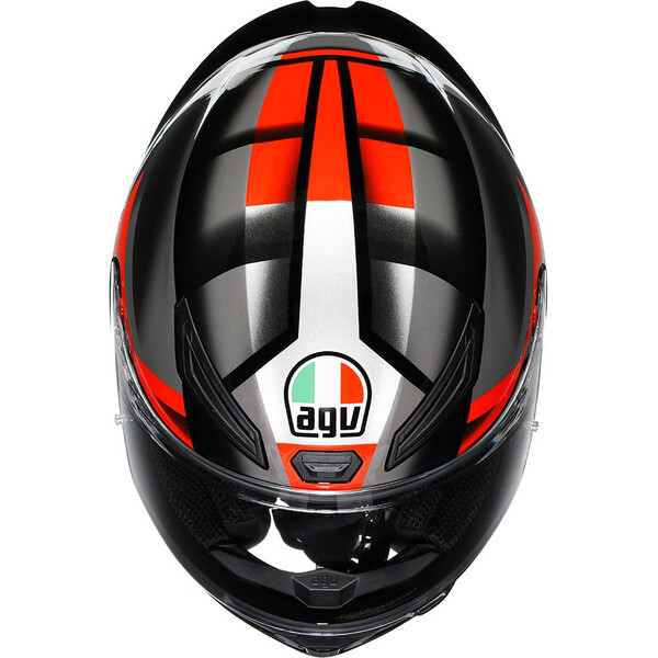 AGV - Casque K1 S Fastlap Noir / Gris / Rouge