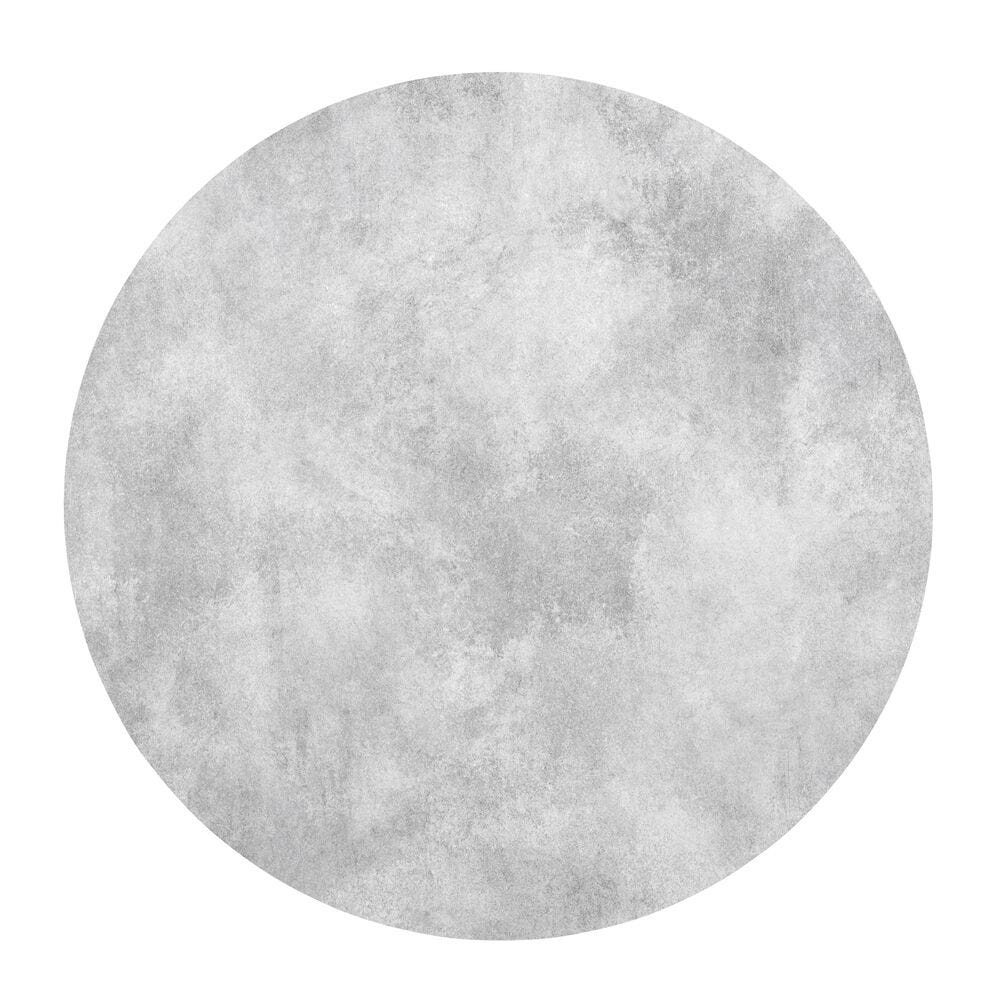 Runde Tischplatte, Ø69 cm Durchmesser Horizon HPL Grau Ciment