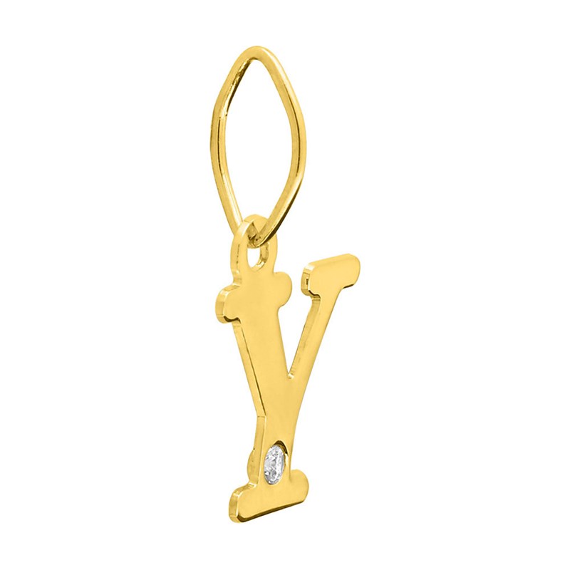 Pendentif Femme - Or 18 Carats - Diamant 0.01 Carats