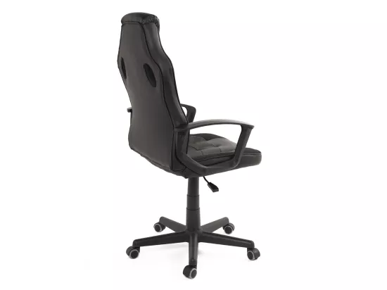 Chaise Gamer junior simili cuir hauteur réglable pivotant roulettes SENA-E (Noir)