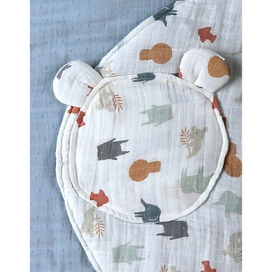 Mix & Match Couverture promenade Mousseline Bio   Jungle        de               Noukies