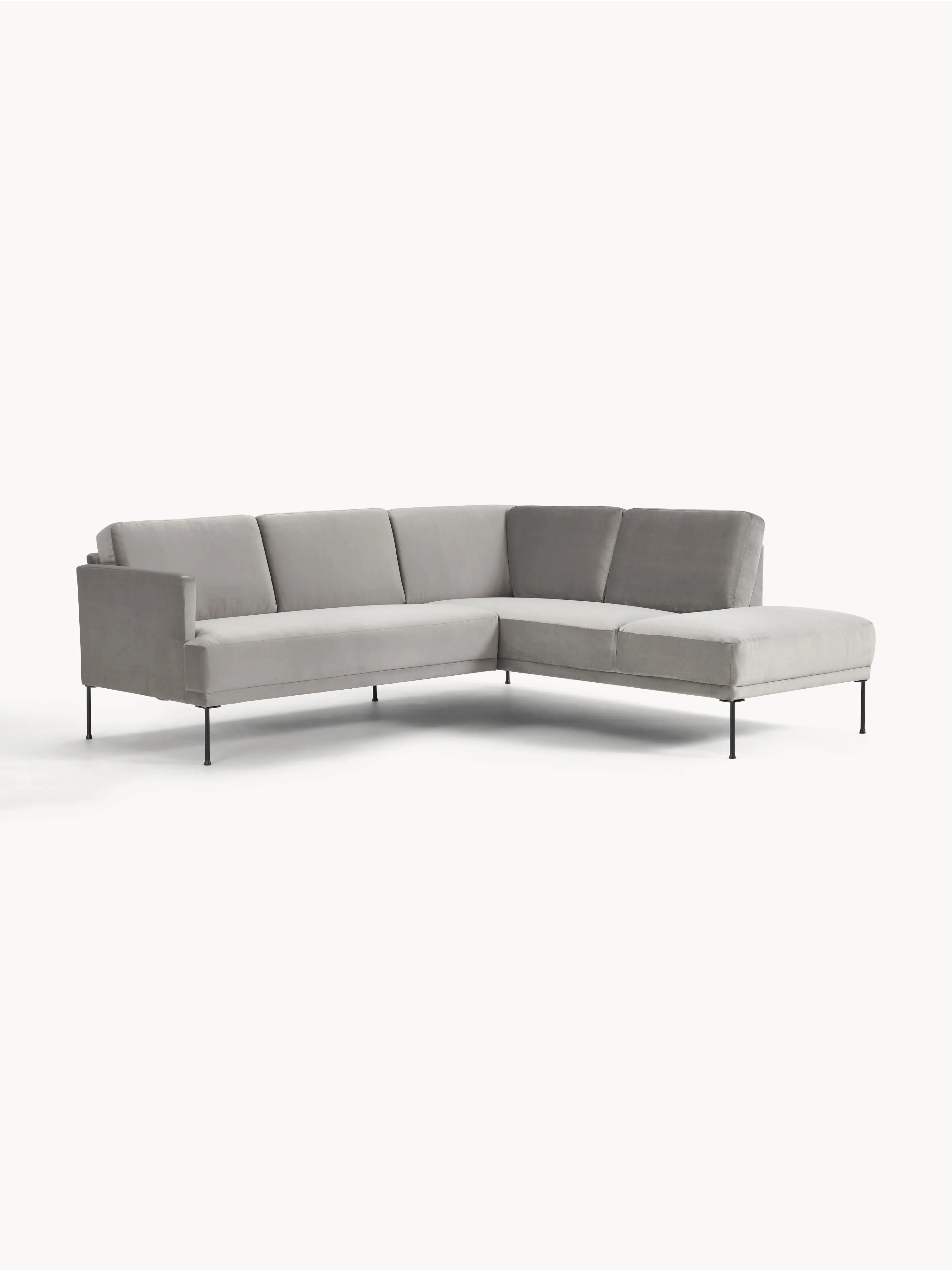 Fluwelen hoekbank Fluente