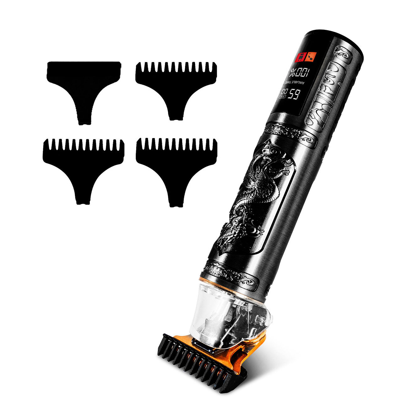 Becker Shaves & Trims Tondeuse sans fil avec ecran led dragon noire