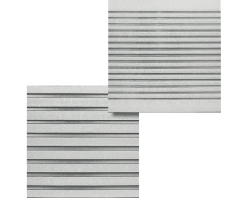 Konsta WPC terrasplanken Futura holle kamerprofiel geborsteld 26x145 mm (verkoop per meter van 1,00 m tot max. 6,00 m) grijs