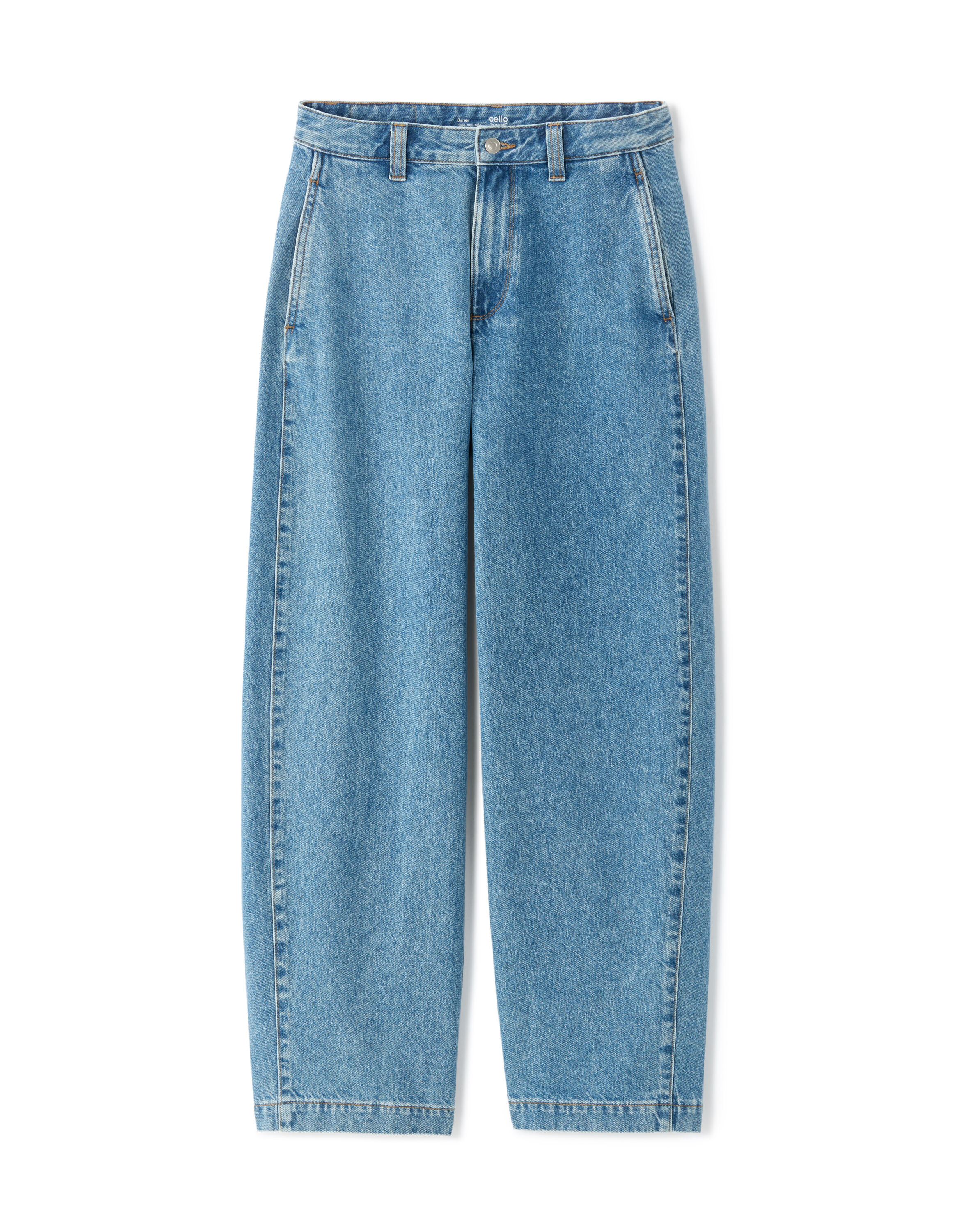 Jean barrel 100% coton - double stone