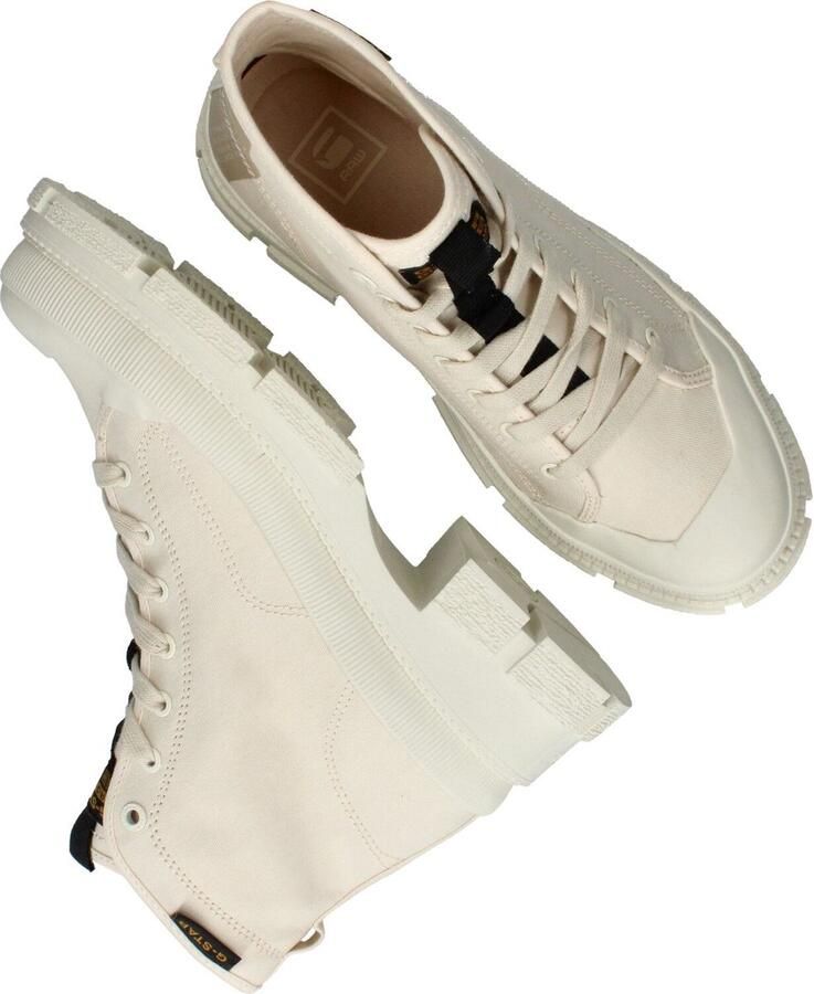 G-STAR Aefon II Mid CVS W Veterschoenen Hak Gebroken wit