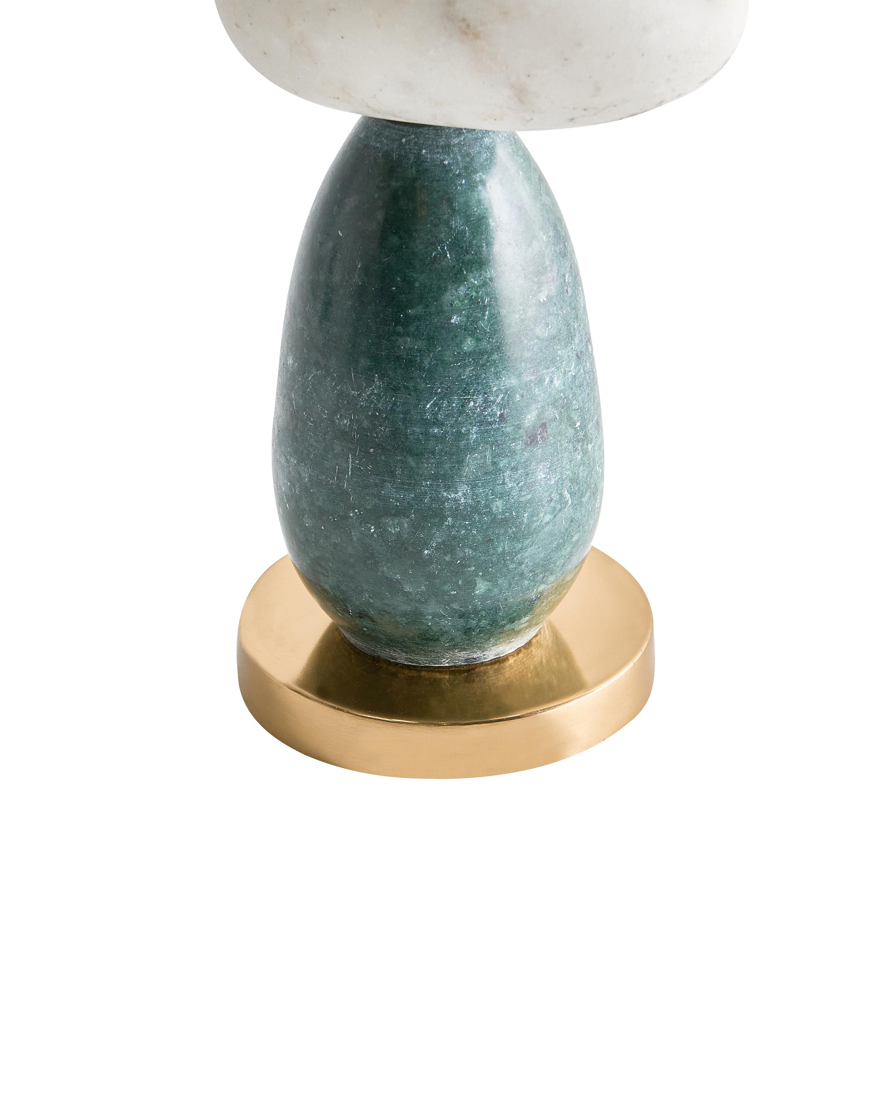 Kaarshouder BARICE Marmer 34 cm Meerkleurig
