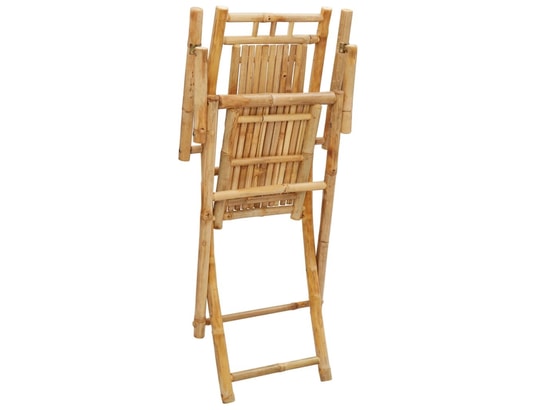 VIDAXL - Chaise pliante Chaises pliables de jardin lot de 4 53x66x99 cm bambou