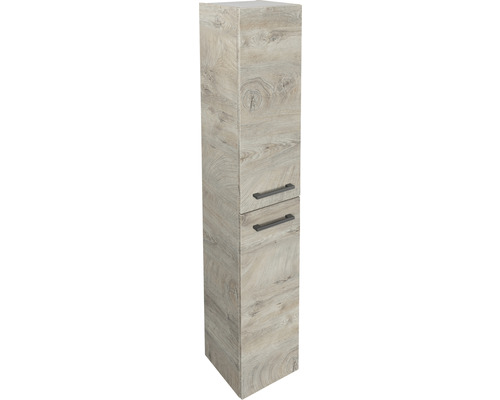 Oxford hoge kast 162 x 30 x 31,8 cm natuurlijk eiken 2 deuren