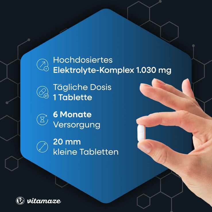 Elektrolyte Komplex Tabletten mit Magnesium vegan, 180 St