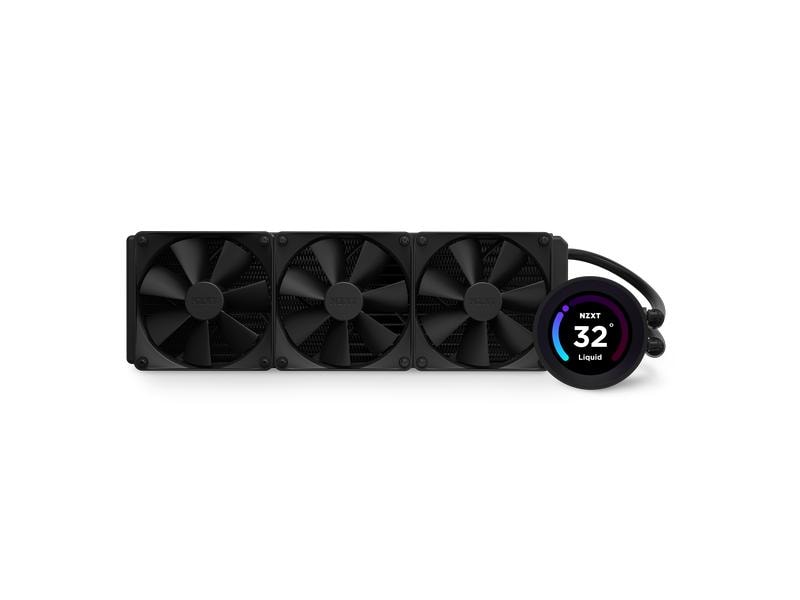 NZXT Wasserkühlung Kraken Elite 360 Schwarz Wasserkühler für Intel und AMD Prozessorsockel mit LCD-Anzeige