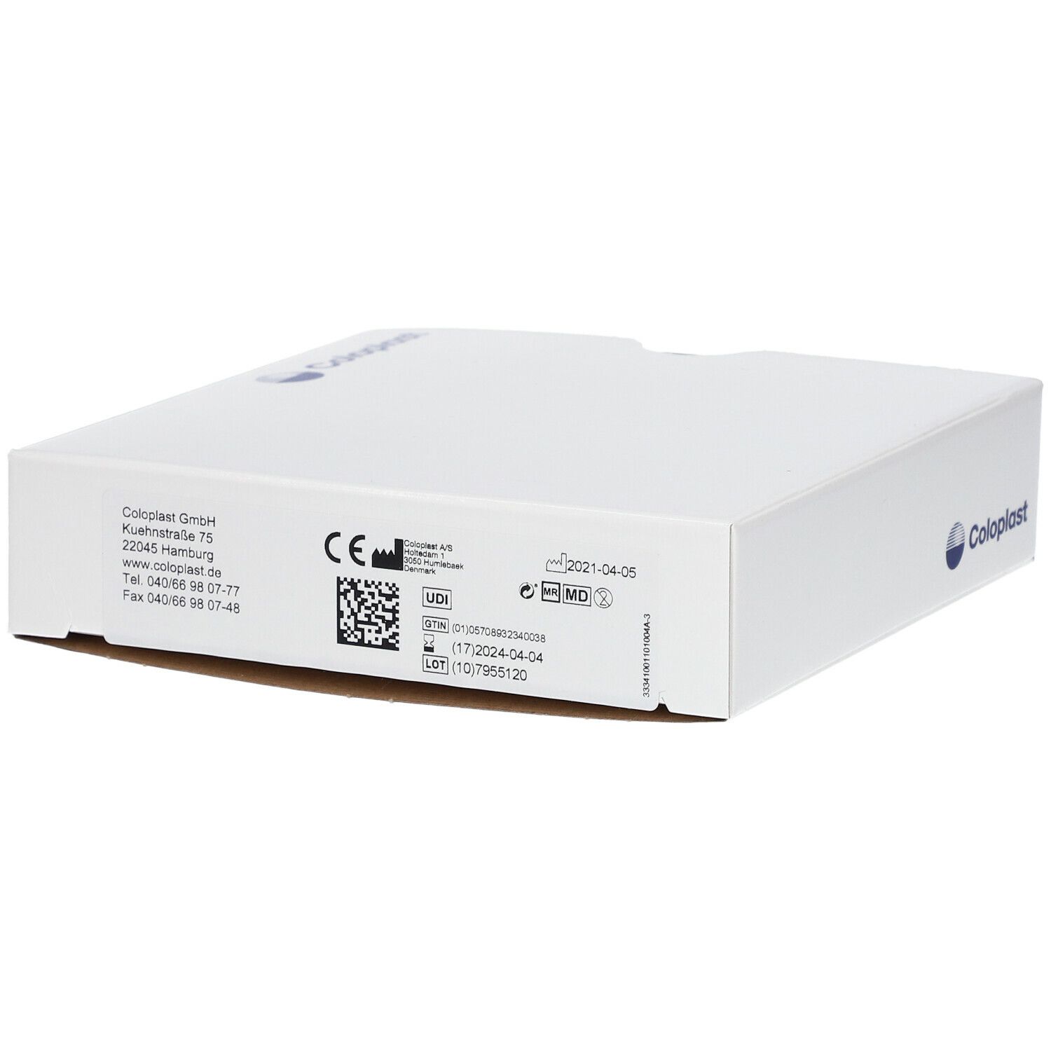 SenSura® Click Basisplatte plan 110x90mm SG10-35mm, RR40mm mit Gürtelbefestigung