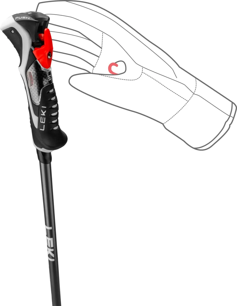 Leki Carbon 14 3D Black-Dark Anthracite-Bright Red