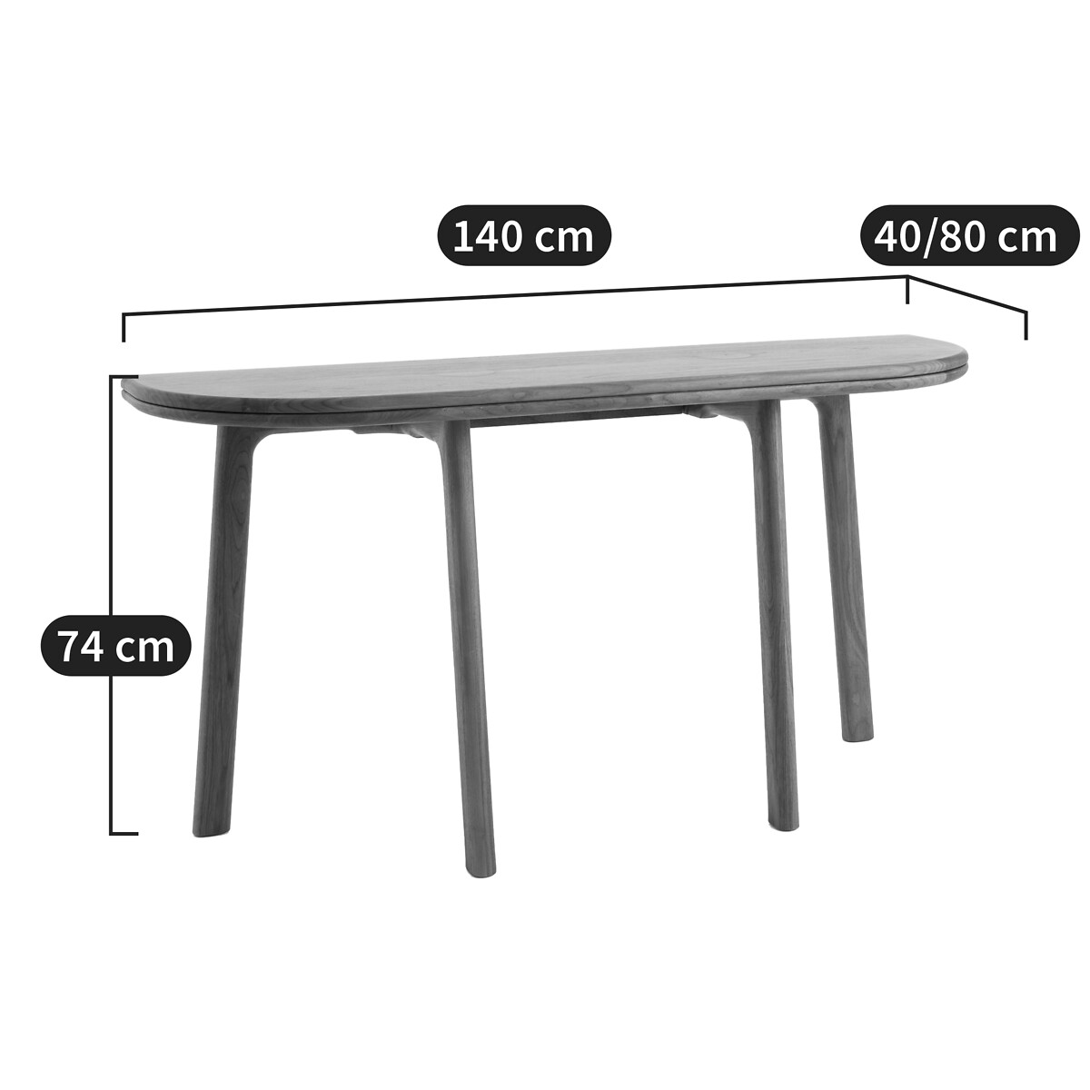 AM.PM<br>Mesa de console Neodiletta, L140, design E. Gallina