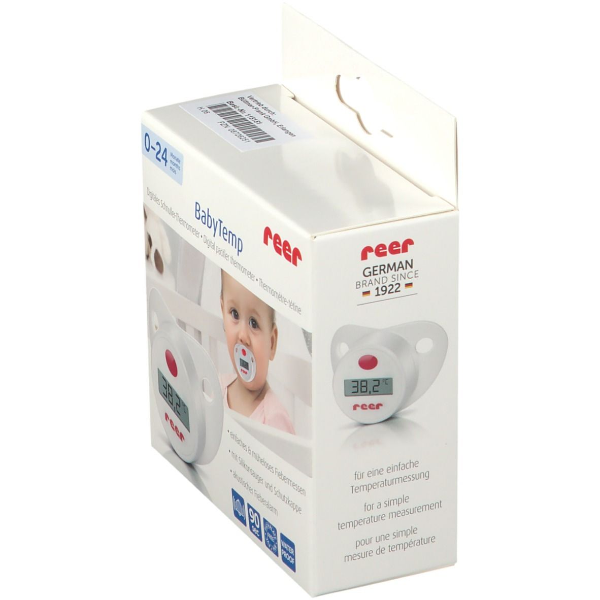 Baby-Frank® Thermometer-Sauger Silikon Gr. 1/2 0-18 Monate