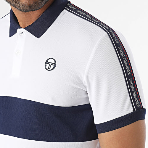 Polo Manches Courtes A Bandes Midday 40293 Blanc